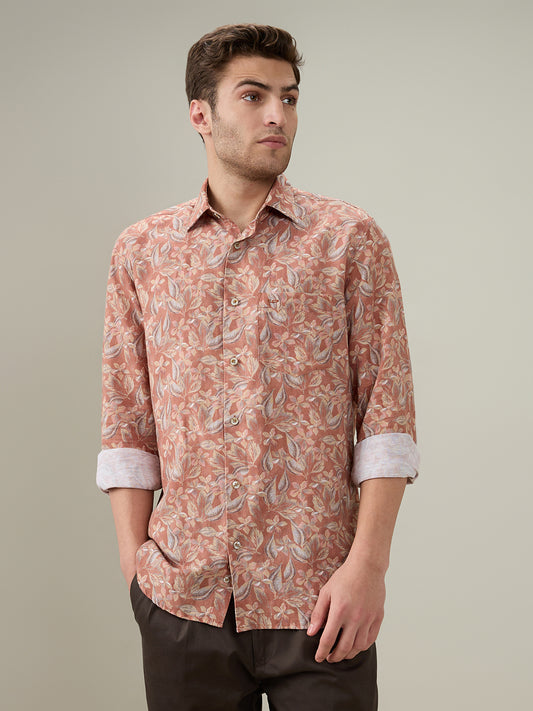 Colorplus Orange Casual Shirt 