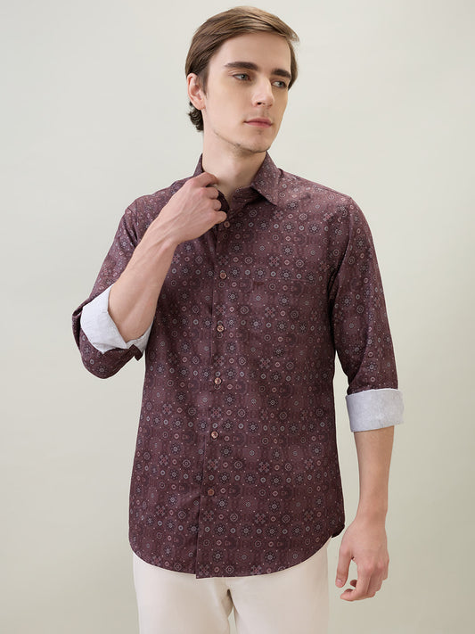Colorplus Maroon Casual Shirt 
