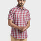 ColorPlus Maroon Casual Shirt