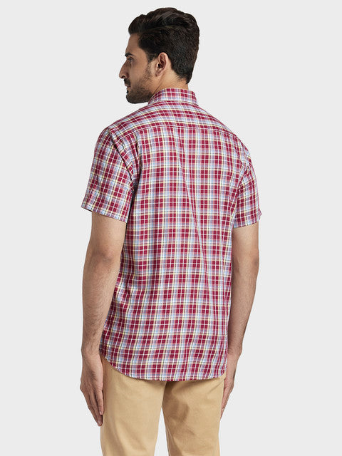 ColorPlus Maroon Casual Shirt