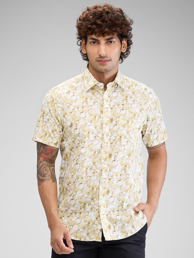 Colorplus Khaki Casual Shirt 