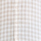 Colorplus Men Brown Checks Tailored Fit Linen Casual Shirt