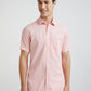 Colorplus Men Pink Printed Tailored Fit Cotton Casual Shirt