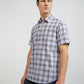 Colorplus Purple Checks Regular Fit Cotton Casual Shirt