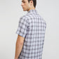 Colorplus Purple Checks Regular Fit Cotton Casual Shirt