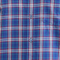 Colorplus Men Blue Checkered Regular Fit Half Sleeve Spread Collar Shirt