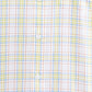 Colorplus Men Yellow Checkered Regular Fit Half Sleeve Spread Collar Shirt