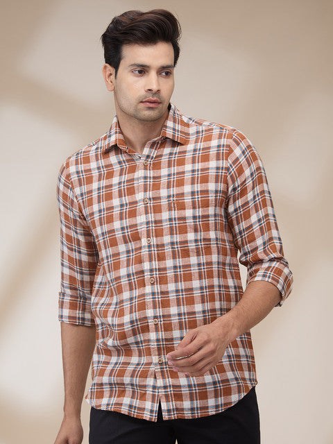 Colorplus Orange Casual Shirts