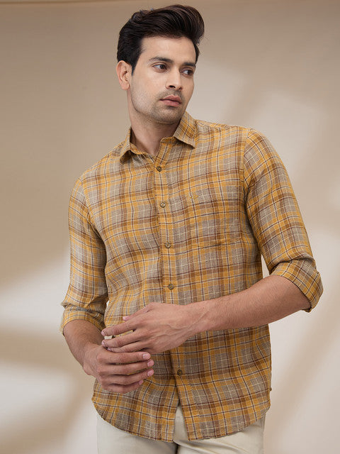 Colorplus Yellow Casual Shirts