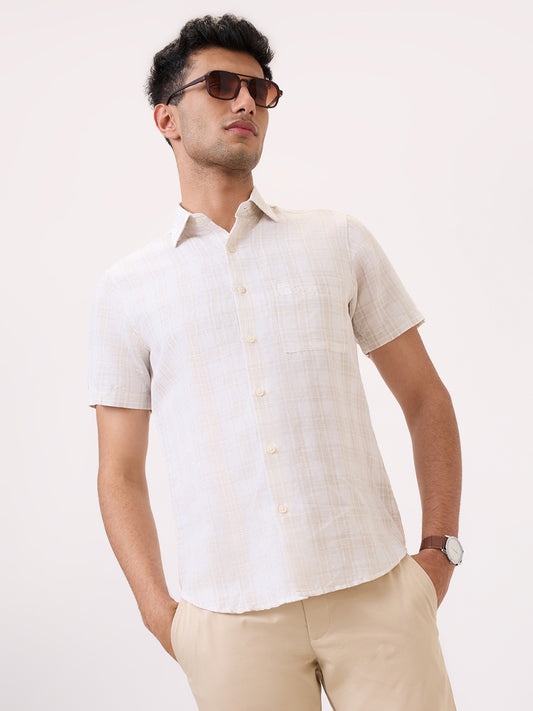ColorPlus Brown Casual Shirt 
