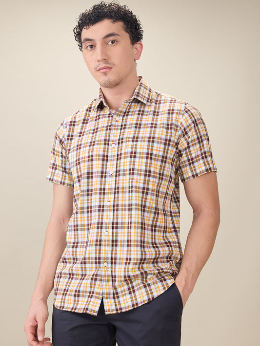 Colorplus Brown Casual Shirt