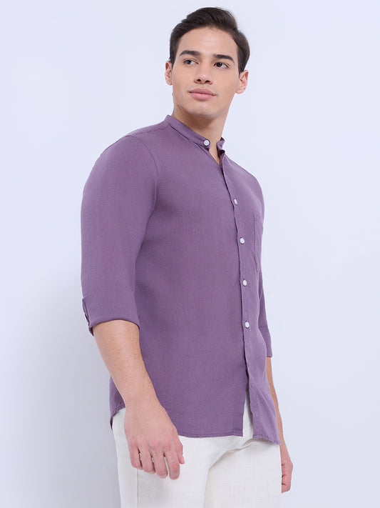 ColorPlus Purple Casual Shirt 