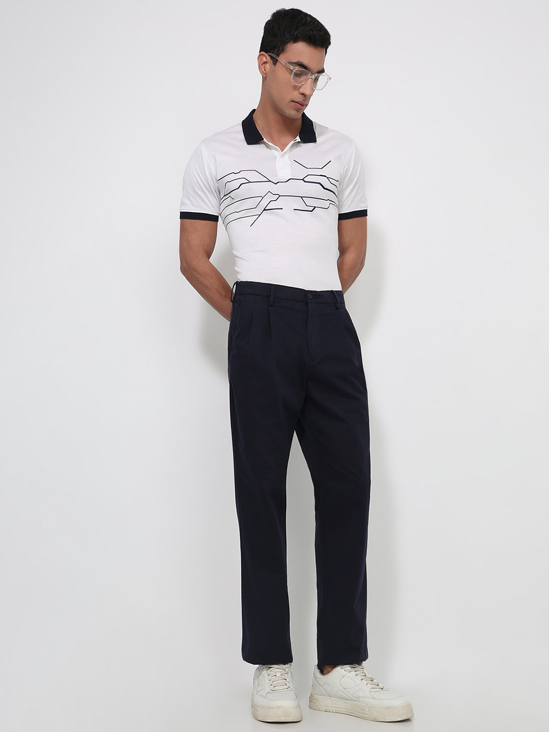 Colorplus Men Blue Comfort Fit Twill Trouser – MyRaymond
