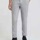 ColorPlus Men Grey Solid Piece Dyed Contemporary Fit Cotton Blend Trouser