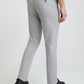 ColorPlus Men Grey Solid Piece Dyed Contemporary Fit Cotton Blend Trouser