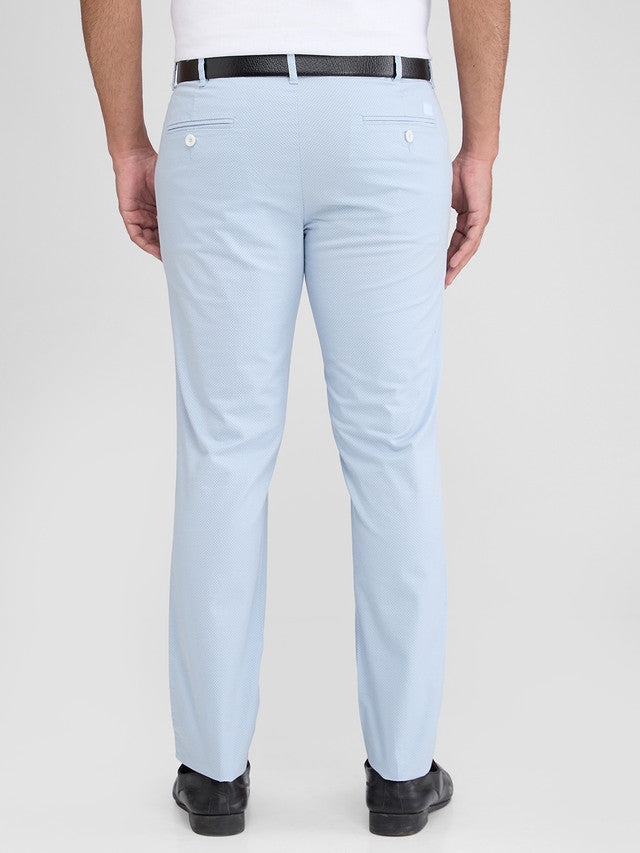 Colorplus Men Blue Contemporary Fit Printed Trouser – MyRaymond