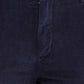 Colorplus Blue Solid Piece Dyed Slim Fit Cotton Blend Trouser