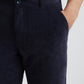 Colorplus Blue Solid Piece Dyed Slim Fit Cotton Blend Trouser