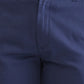 Colorplus Blue Solid Piece Dyed Slim Fit Cotton Blend Trouser