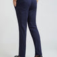 Colorplus Blue Solid Piece Dyed Slim Fit Cotton Blend Trouser