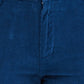 Colorplus Blue Solid Piece Dyed Slim Fit Cotton Trouser