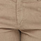 Colorplus Beige Solid Piece Dyed Slim Fit Cotton Trouser