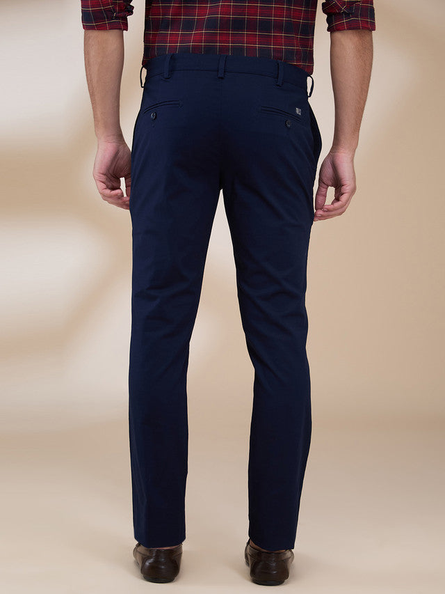 Colorplus Men Blue Slim Fit Solid Trouser – MyRaymond