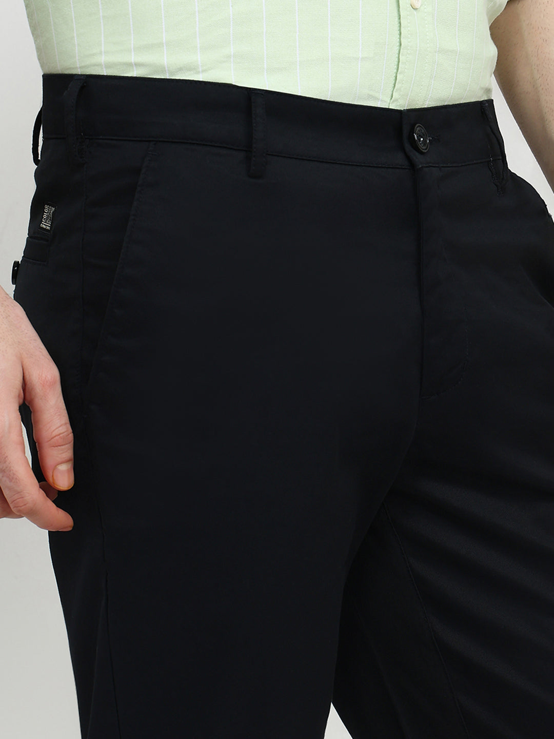 Colorplus Men Black Slim Fit Twill Trouser – MyRaymond
