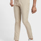 Colorplus Khaki Checks Nuvo Fit Cotton Blend Trouser