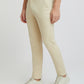 Men Khaki Nuvo Fit Solid Piece Dyed Cotton Blend Trouser