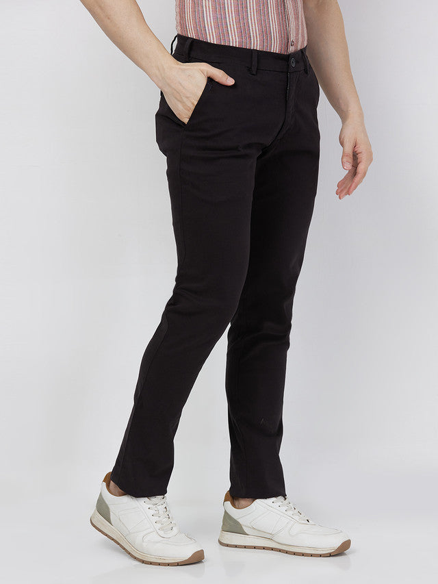 Colorplus Men Black Super Slim Fit Solid Piece Dyed Trouser – MyRaymond