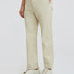 Men Fawn Tailored Fit Solid Piece Dyed Cotton Trouser