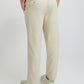 Men Fawn Tailored Fit Solid Piece Dyed Cotton Trouser