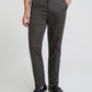 Men Grey Tailored Fit Solid Piece Dyed Cotton Trouser