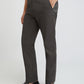 Men Grey Tailored Fit Solid Piece Dyed Cotton Trouser