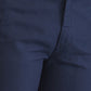 Colorplus Blue Solid Piece Dyed Tailored Fit Cotton Blend Trouser