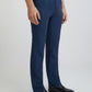 Colorplus Blue Yarn Dyed Tailored Fit Linen Trouser