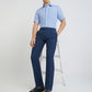 Colorplus Blue Yarn Dyed Tailored Fit Linen Trouser