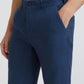 Colorplus Blue Yarn Dyed Tailored Fit Linen Trouser