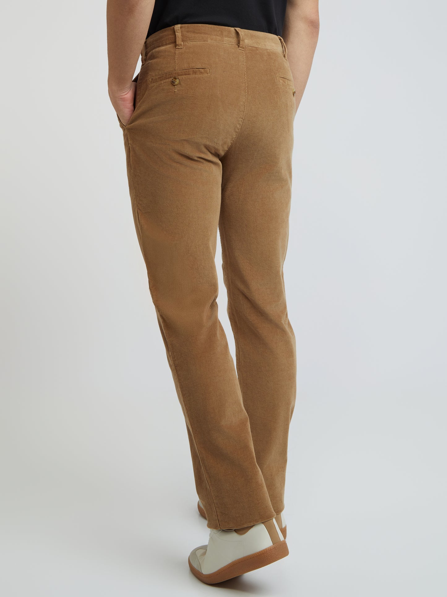 Colorplus Khaki Solid Piece Dyed Regular Fit Cotton Blend Trouser