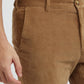 Colorplus Khaki Solid Piece Dyed Regular Fit Cotton Blend Trouser