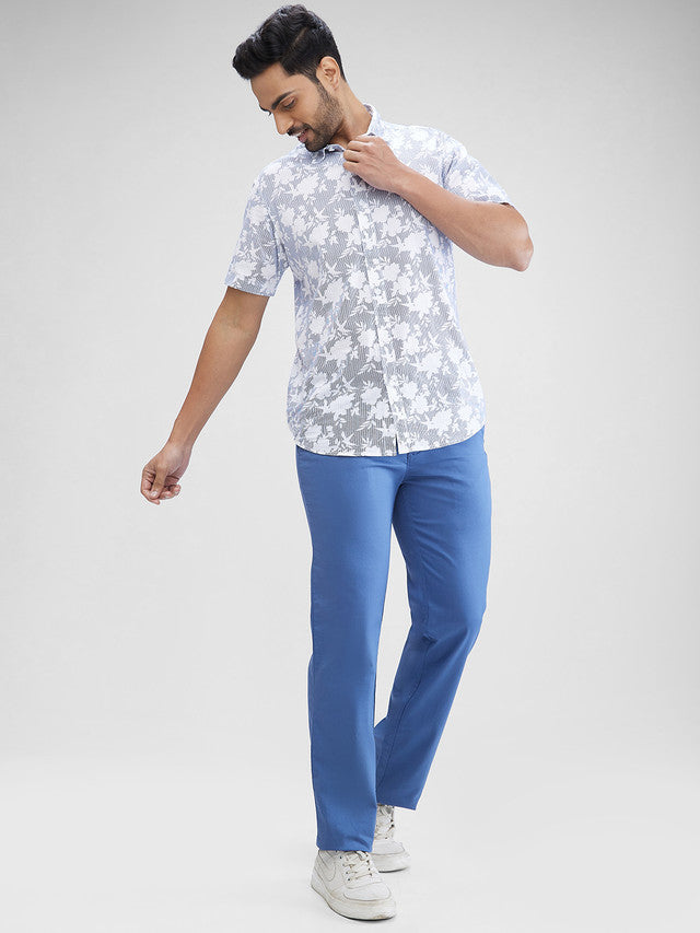 Colorplus Men Blue Solid Regular Fit Trouser – MyRaymond