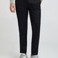 Colorplus Black Solid Regular Fit Cotton Trouser