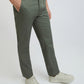 Colorplus Green Solid Regular Fit Cotton Trouser