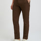 Colorplus Brown Solid Regular Fit Cotton Trouser