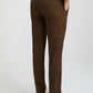 Colorplus Brown Solid Regular Fit Cotton Trouser