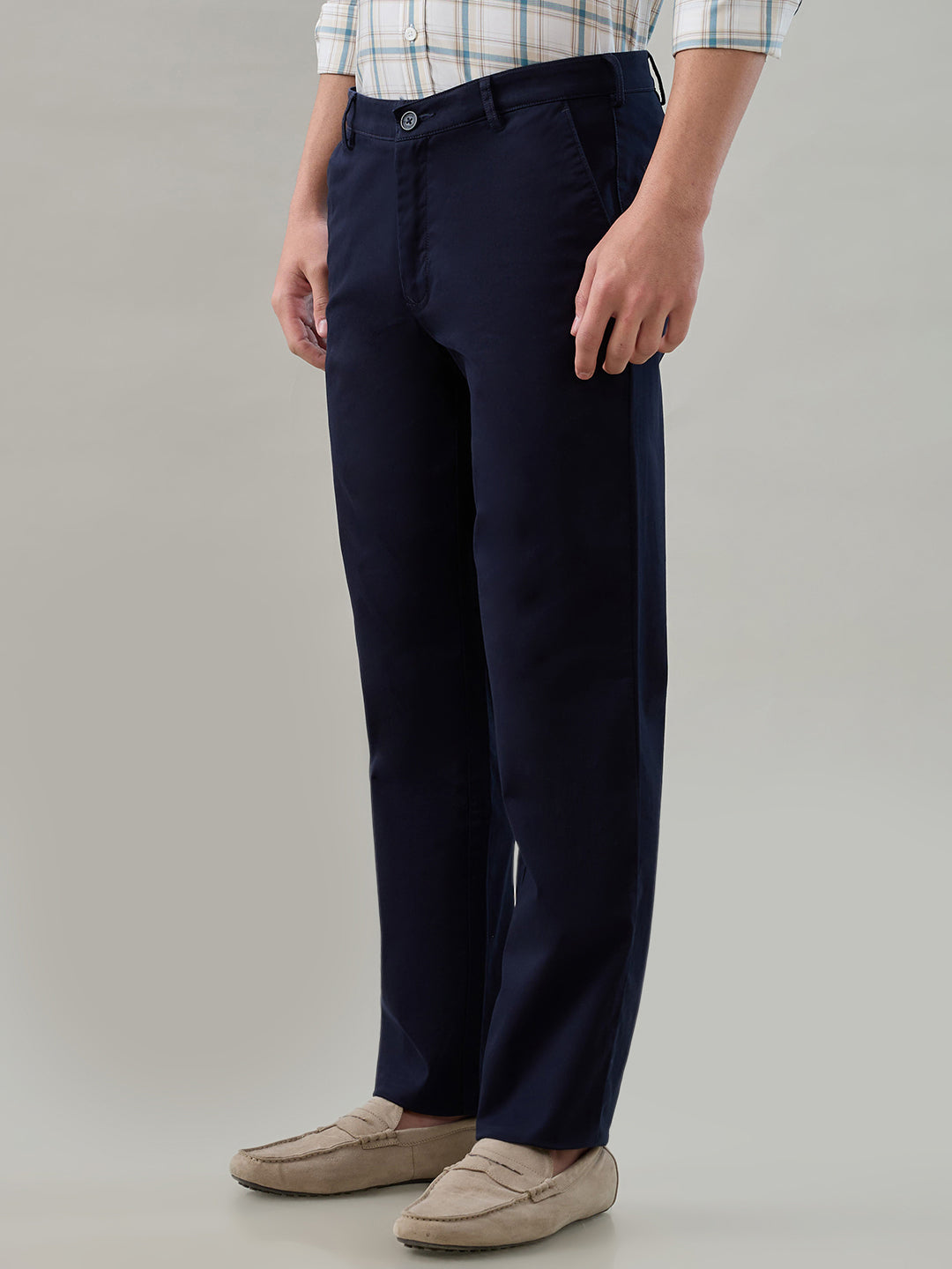 Colorplus Men Blue Regular Fit Twill Trouser – MyRaymond