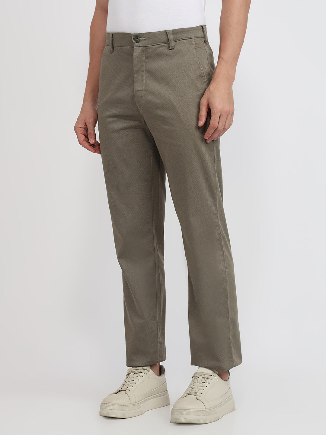 Colorplus Men Green Regular Fit Print Trouser – MyRaymond