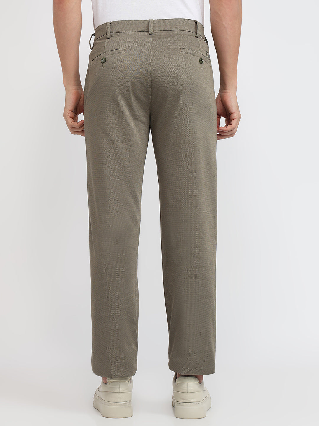 Colorplus Men Green Regular Fit Print Trouser – MyRaymond
