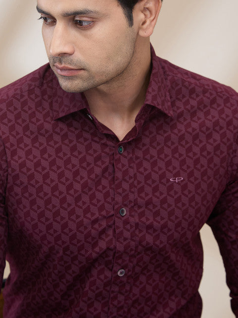 Colorplus Maroon Casual Shirts